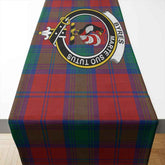 Clan Byres Tartan Crest Table Runner Cotton QX63 Byres Tartan Tartan Table Runner